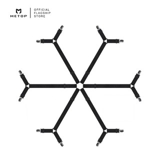6 Sides Bed Sheet Cover Clips Adjustable Sheet Straps Suspender Gripper Fastener Triangle Heavy Duty