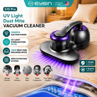 EYSIN S10Pro Dust Mite Vacuum Cleaner 15KPa Suction LED UV Sterilization Deep Beat Cleaning For Bed