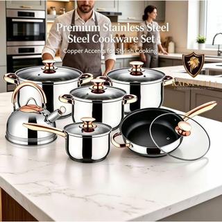 kaisa villa cookware set casserole set kitchenware set induction pan non stick frying pan cookware