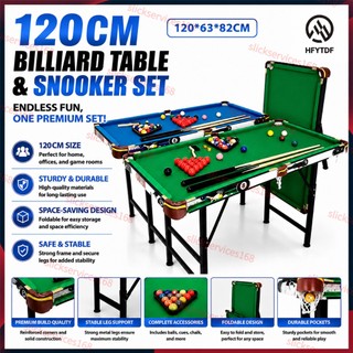 【Sa stock】120cm Billiard Table for Kids Adjustable Metal Legs Billiard Table Set Pool Table Games