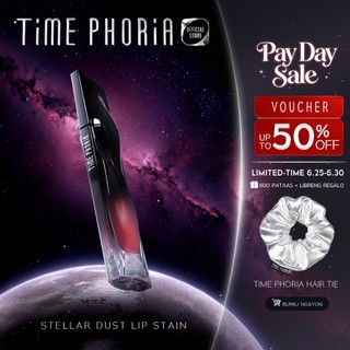 TIME PHORIA - STELLAR DUST LIP STAIN 5ML Lip Tint Lipstick Lip Gloss Waterproof Long Lasting Lippie