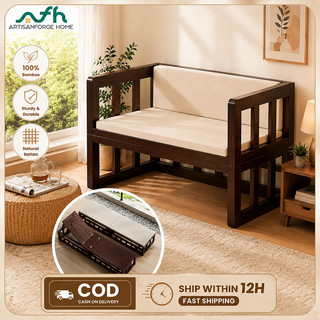 Bamboo Sofa Bed Dual-purpose household multi-functional sturdy and durable Simple and convenient