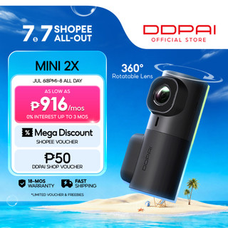 DDPAI Mini 2X 1440P 2K QHD 360° Superior Night Vision 5GHz WiFi Transfer Dash Cam
