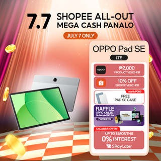 [3 Months 0% SPayLater] OPPO Pad SE | 9340mAh Long-Lasting Battery | Immersive Eye-Care Display