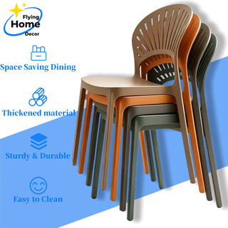 Flying Rattan Chair Vine Woven Plastic chair with Backrest Chair Reinforced Stable Dining Chair