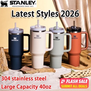 Stanley Quencher H2.0 Tumbler with Leakproof Lid |  Lids Stainless Steel Vacuum Cup | 40oZ