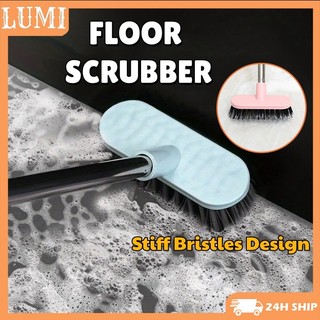 Floor Scrub Brush Stiff Bristles Deck Brush Multi-Purpose Hardwood Floor Scrubber