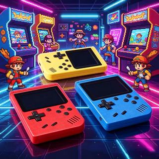 [Aurix Shop] Gameboy Handheld Game Console 400 Games 3-inch Portable Rechargeable Color Screen