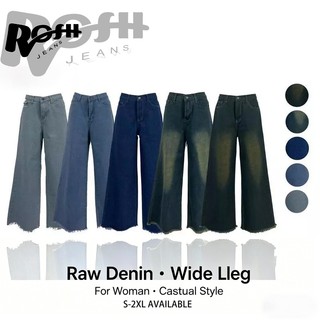 Raw Denim Baggy Jeans for Women High Waist Wide Leg Pants Straight Loose Boyfriend Mom Jeans Casual