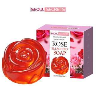 B1T1 ROSE Bleaching Soap FDA Approved with Whitening Booster Tranexamic Acid & Licorice Extract