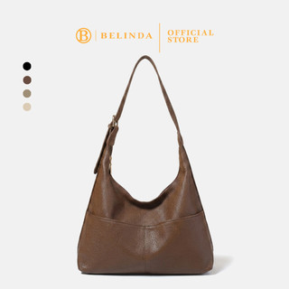 BELINDA Totebag For Woman Large Capacity PU Leather Waterproof Fashion Shoulder School Bag CP154