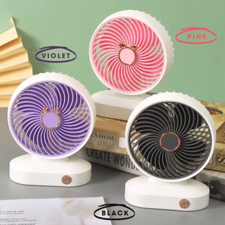 Desktop Fan USB Charging Quiet Cooling Effect Fan Strong Wind Mini Electric Student Desk Fan