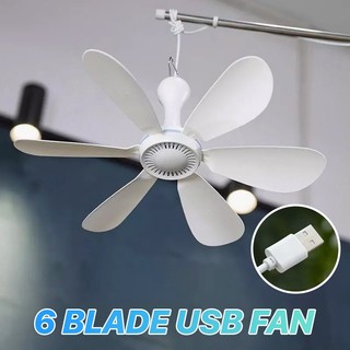 Ceiling Fan 6 blade ceiling fan USB Cable Fan Household Hanging Fan Foldable Portable Fan