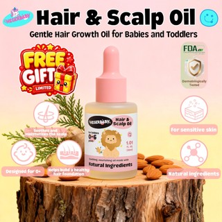 Hegerbaby Hair & Scalp Oil - Contains Vitamin E Moisturizes Scalp Healthy Hair Growth 30ml