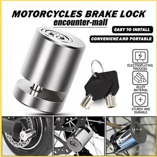 Silver Anti-theft Brake Disc Lock Security Padlock Safe Brake Lock For Scooter Bicycle Motorcycle