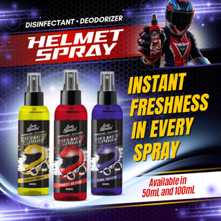 Luxe Essential Helmet Anti-Bacterial Spray – Sanitizer & Deodorizer for Motorcycle Helmets