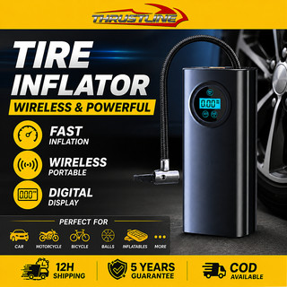 ThrustLine Tire Inflator portable tire inflator 12V Wireless Motorcycle and Car Universal