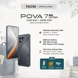 TECNO Pova 7 Ultra 5G 24GB (12+12)256 | MTK 8350 Ultimate | 144Hz 1.5K AMOLED | 6000mAH | IP64