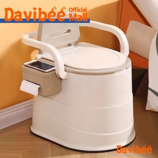 Davibee Arinola For Adult Portable Toilet with Armrest For Elderly/Pregnant Women