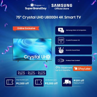 [Online Exclusive] Samsung 75" Crystal UHD U8000H 4K Smart TV (2026) UA75U8000HGXXP