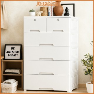 Jbos Lockable Drawer Cabinet Clothes Storage Cabinet Plastic Locker Thickened Bedroom Wardrobe