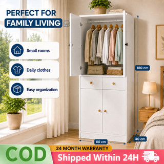 Wooden Wardrobe Cabinet for Clothes Wardrobe Cabinet Modern Closet Organizer Home White Cabinet