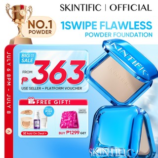 [TOP] SKINTIFIC Ultra Cover Pressed Compact Powder Full Coverage Concealer Oil Control Make up BB&CC