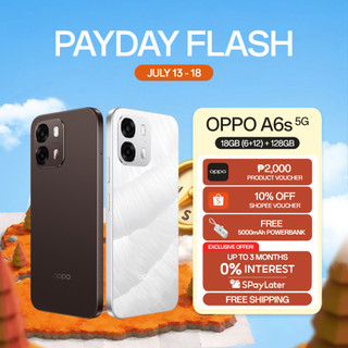 [3 Months 0% SPayLater] OPPO A6s 5G 24GB (8+16) + 256GB | MediaTek Dimensity 6300 | 7000mAh Battery