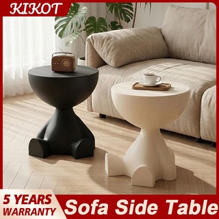 KIKOT White/Black Sofa Side Table Bedroom Bedside Table Living Room Nordic Center Table Coffee Table