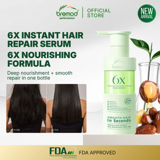 Bremod 6X Instant Smooth Repair Hair Serum Argan Oil Castor Jojoba Nourishing Hair Essence BR-H082