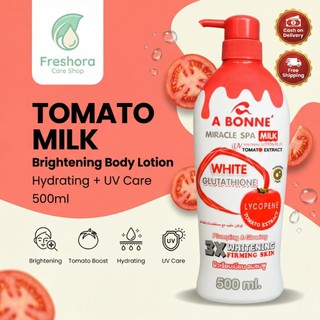 A Bonne Tomato Milk Whitening Lotion 500ml Body Lotion Moisturizing Brightening Skin Care