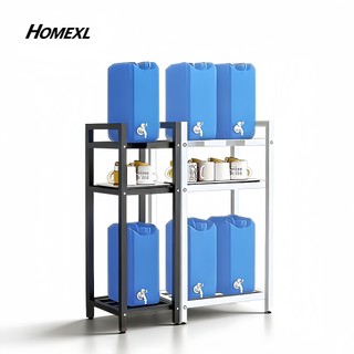 HOMEXL Water Gallon Rack/ Water Container Rack With Cup Specific Layer（COD）