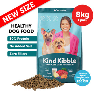 Dr. Shiba's Kind Kibble (8kg) - High Protein Adult Dog Food- No Salt, Real Beef