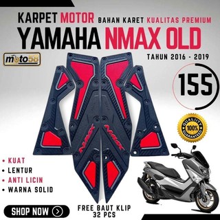 Old Nmax V1 Rubber Footboard Mat 2015-2019, Durable Anti-Crack Motorcycle Carpet