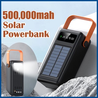 PHLIPS Original 500,000mAh powerbank Outdoor Solar Power Bank Portable with Flashlight fast charging