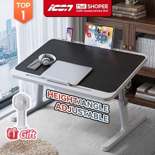 ICON Lazy Table Folding Computer Desk For LaptopPortable Study Bed Small Table Board Foldable Leg