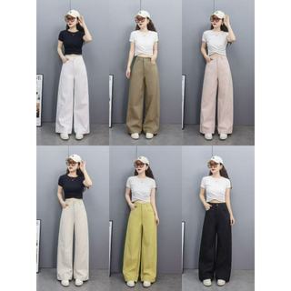 2026 New fashion Casual Pants High Waist Slim Loose Straight Wide Leg Mopping