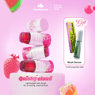 Cloudbeauty Quishy Cloud Jelly Blush – Multi-Use Cooling Water Jelly Tint for Lips & Cheeks Lightwei