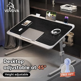 VOVOVA Mini Foldable Study Table Bed Table Adjustable Office Gaming Desk Laptop Table Small Table