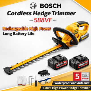 588VF Brushless Cordless Electric Hedge Trimmer Dual Action Grass Pruning Saw Garden