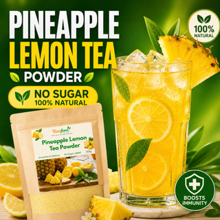 Pineapple Lemon Tea Powder | Instant Refresh Drink | No Sugar, 100% Natural