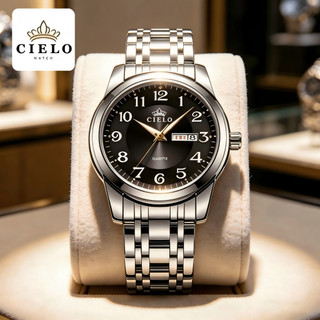CIELO Watch for men  gold relo Men's watch  waterproof automatic original fashion wrist watch box