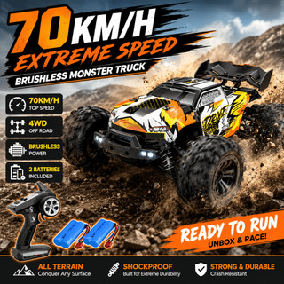 1:16 70KM/H RC Off Road High Speed Monster Truck Racing 4WD Brushless motor 2.4Ghz RC Professional
