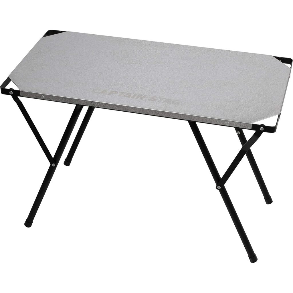 CAPTAIN STAG Outdoor 2‑Way Stainless Side Table Bonfire Table UC-555