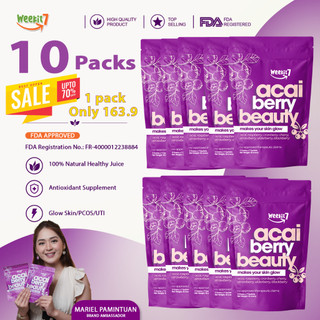 【FDA Approved】Weekit7 Acai Berry Powder Beauty Drink Glowming Dietary Supplement Fitness Fruit Juice