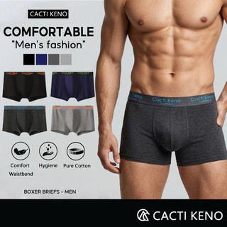 4PCS Cacti Keno cotton men's boxer briefs plus size breathable and stylish men's boxers 3XL4XL5XL