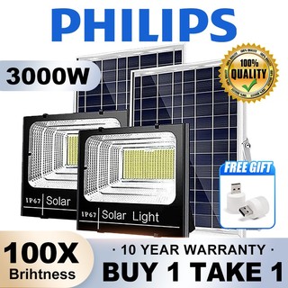 3000W BUY 1 TAKE 1 Solar Light Outdoor Waterproof IP68 Street Flood Lighting for Garden Yard