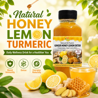 Honey Lemon Turmeric Drink | Immunity Booster Detox Tea | Natural Healthy Drink