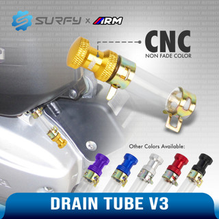 ARM Motorcycle Air Filter Drain Tube V3 Universal 1.5*6cm CNC Aluminum Head Upgraded Design