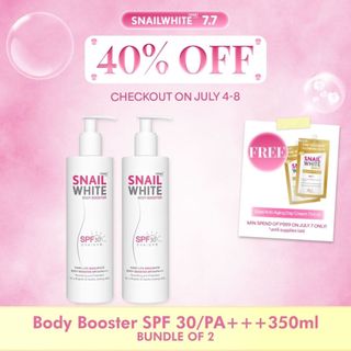 SNAILWHITE Body Booster 350ml SPF 30/PA+++ Bundle of 2